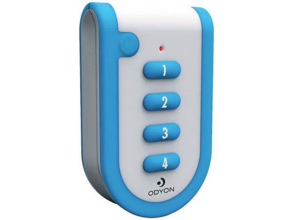 m-e modern-electronics Odyon ODYON pro HS-4 trådløs håndsender, fjernkontroll med mottakerstyring, 4-kanals, rekkevidde (maks. i fritt terreng): 10...