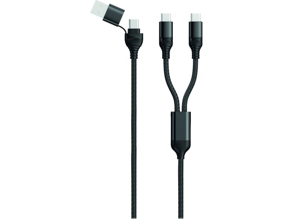 2GO 797367 USB-kabel 1,2 m USB A/USB C 2 x USB C Svart (797367)