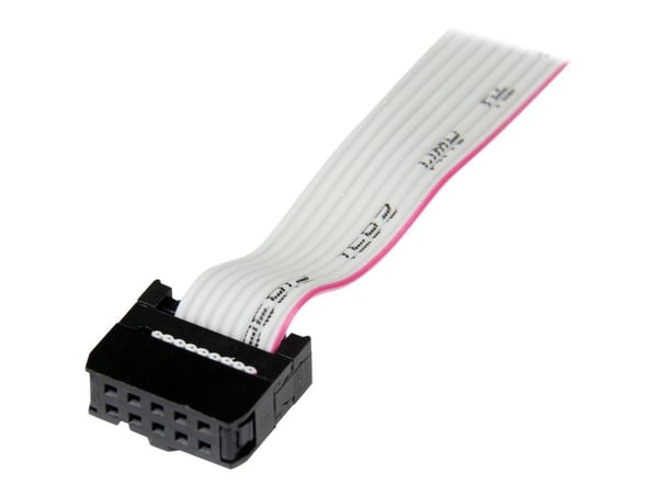 StarTech 16in (40cm) 9 Pin Serial Male to 10 Pin Motherboard Header Slot Plate - motherboard Serial Port Adapter (PLATE9M16) - Serielt panel - DB-9...