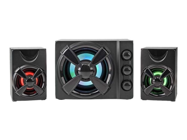 Nedis Gaming GSPR31021BK - Høyttalersystem - 2,1 kanaler - 11 watt (Total) - svart