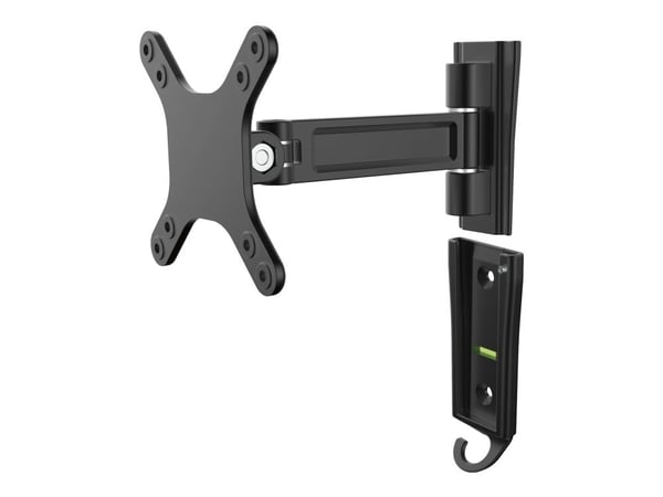StarTech.com Monitor Wall Mount - Single Swivel - tukee näyttöjä 13" - 34" - VESA Monitor Wall Mount Bracket - Musta (ARMWALLS) - Säädettävä varsi ...