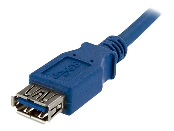 StarTech.com USB3SEXT1M, 1 m, USB A, USB A, USB 3.2 Gen 1 (3.1 Gen 1), 5 Gbit/s, Sininen