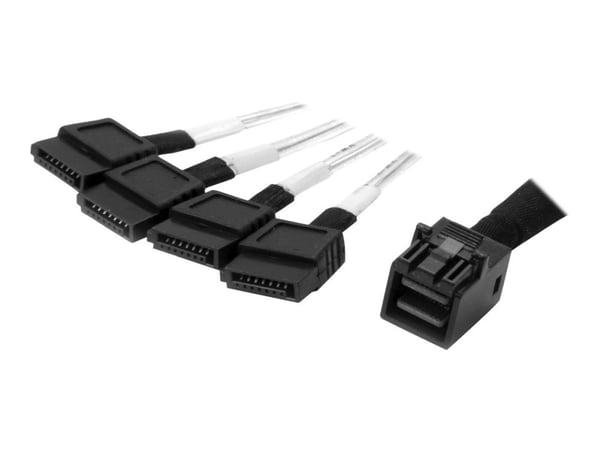 StarTech 1m Internal Mini SAS to SATA Cable - SFF-8643 to 4x SATA (SAS43SAT1M) - SATA/SAS-kabel - 4 x Mini SAS HD (SFF-8643) (P) til SATA (P) - 1 m...
