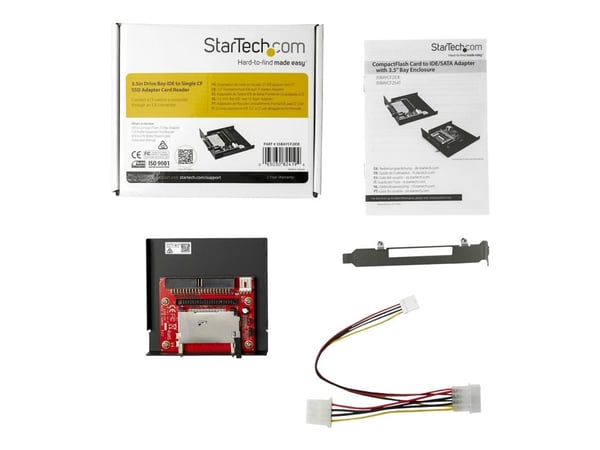 Startech 3.5in Drive Bay IDE to Single CF SSD Adapter Card Reader (35BAYCF2IDE) - Kortleser - 3,5" (CF I, CF II, Microdrive) - IDE