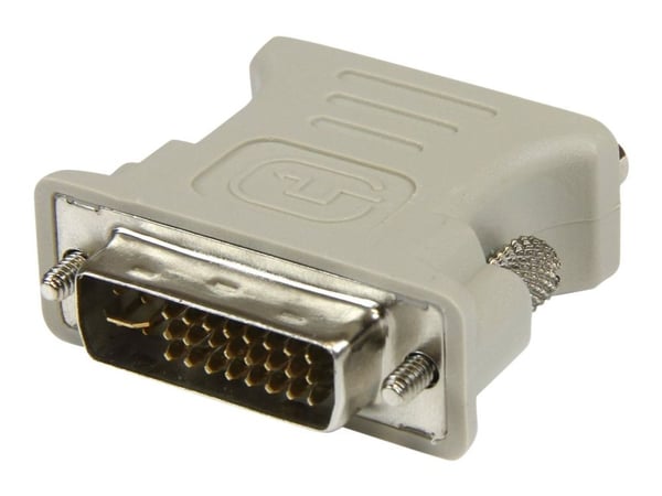 StarTech DVI to VGA Cable Adapter - DVI (M) to VGA (F) - 1 Pack - Male DVI to Female VGA (DVIVGAMF) - VGA-adapter - DVI-I (hann) til HD-15 (VGA) (h...