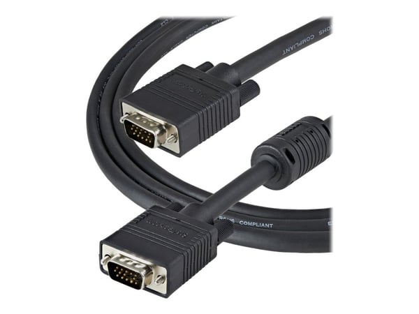 StarTech 1m Coax High Resolution Monitor VGA Cable HD15 M/M - VGA-kabel - HD-15 (VGA) (hann) til HD-15 (VGA) (hann) - 1 m - formstøpt, tommelskruer...