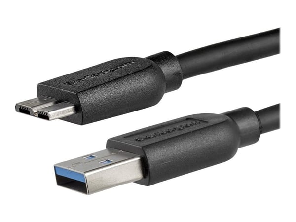 StarTech 2m 6ft Slim USB 3.0 A to Micro B Cable M/M - Mobile Charge Sync USB 3.0 Micro B Cable for Smartphones and Tablets (USB3AUB2MS) - USB-kabel...