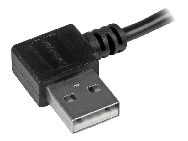 StarTech.com 1m 3 ft Micro-USB-kaapeli suorakulmaisilla liittimillä - M/M - USB A-Micro B-kaapeli - 3ft oikeakulmainen Micro-USB-kaapeli (USB2AUB2R...