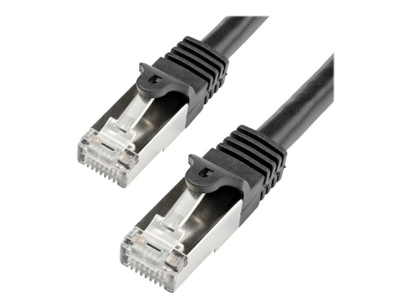 Startech 1m CAT6 Ethernet-kaapeli, 10 Gigabit Shielded Snagless RJ45 100W PoE Patch Cord, CAT 6 10GbE SFTP verkkokaapeli w/Strain Relief, musta, jo...
