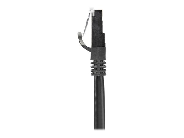 Startech 1m CAT6 Ethernet Cable, 10 Gigabit Shielded Snagless RJ45 100W PoE Patch Cord, CAT 6 10GbE SFTP Network Cable w/Strain Relief, Black, Wiri...