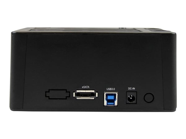 StarTech.com Dual-Bay USB 3.0 eSATA til SATA-harddiskdokkstasjon, USB-harddiskdokk, ekstern 2,53,5 SATA IIIIII, SSDHDD-dokkstasjon, Hot-Swap-harddi...