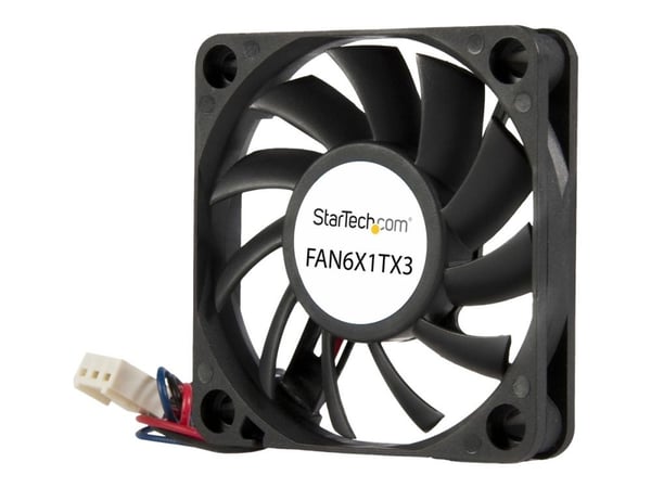 StarTech.com FAN6X1TX3, Tuuletin, 6 cm, 4000 RPM, musta