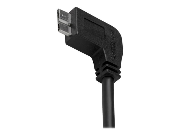 StarTech Smal Micro USB 3.0-kabel - M/M - vänstervinklad Micro USB - 0,5 m - USB-kabel - Micro-USB typ B (hane) till USB typ A (hane) - USB 3.0 - 5...