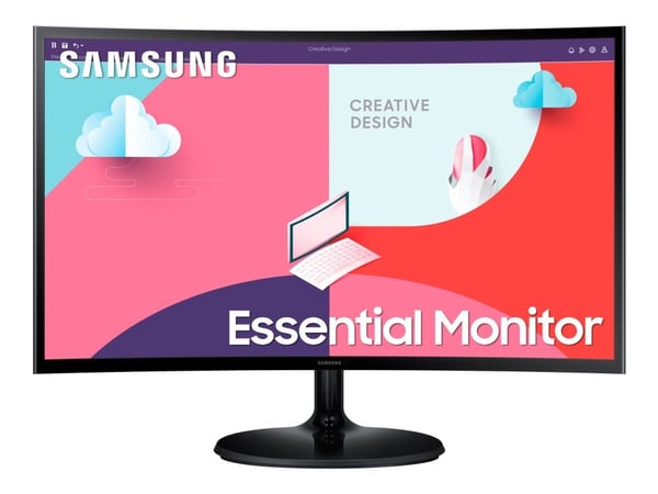 Samsung S24C364EAU - S36C Series - LED-skärm - böjd - 24" - 1920 x 1080 Full HD (1080p) @ 75 Hz - VA - 250 cd/m² - 3000:1 - 4 ms - HDMI, VGA - svart