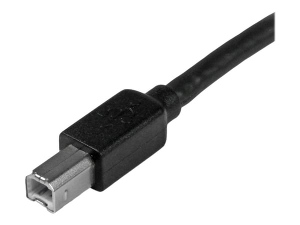 StarTech 15m / 50 ft Active USB 2.0 A to B Cable - Long 15 m USB Cable - 50 ft USB Printer Cable - 1x USB A (M), 1x USB B (M) - Black (USB2HAB50AC)...