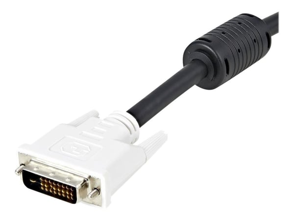 StarTech 2m DVI-D Dual Link Cable - Male to Male DVI-D Digital Video Monitor Cable - 25 pin DVI-D Cable M/M Black 2 Meter - 2560x1600 (DVIDDMM2M) -...
