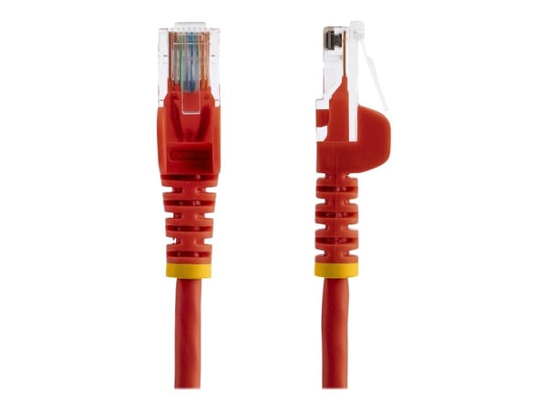 StarTech.com 0.5m Red Cat5e / Cat 5 Snagless Ethernet Patch Cable 0.5 m - Patchkabel - RJ-45 (han) til RJ-45 (han) - 50 cm - UTP - CAT 5e - knastfr...