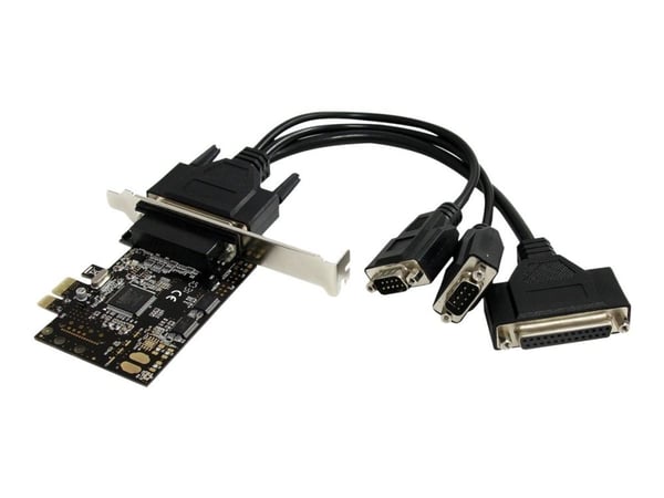 Startech.com 2S1P PCI Express-grensesnittkort - PCIe seriell / parallell kort med breakout-kabel - adapter parallell/seriell - PCIe lavprofil - RS-...