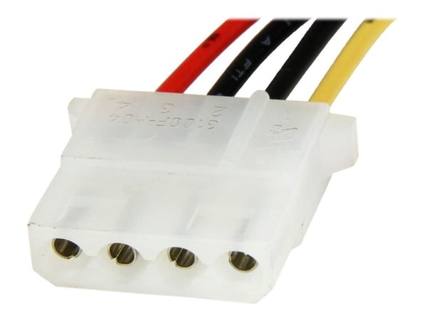 StarTech.com 12in SATA to LP4 Power Cable Adapter F/M - SATA to LP4 Power Adapter - SATA Female to LP4 Male Power Cable - 12 inch (LP4SATAFM12) - S...