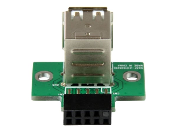 StarTech.com 2 Port USB Motherboard Header Adapter - USB-sovitin - USB (W) - 10-nastainen USB-otsikko (W)