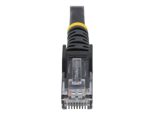 StarTech.com 3m LSZH CAT6 Ethernet-kaapeli, 10 Gigabit Snagless RJ45 100W PoE Network Patch Cord with Strain Relief, CAT 6 10GbE UTP, Musta, Yksilö...