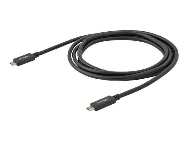 StarTech USB 3.1 Type C Cable - 6 ft / 2m - with Power Delivery (USB PD) - Power Pass Through Charging - USB Charger (USB315CC2M) - USB-kabel - USB...