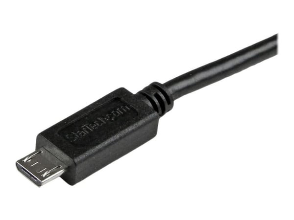 StarTech 15cm 6in Mobile Charge Sync USB to Slim Micro USB Cable for Phones & Tablets A to Micro B - M/M - Thin Micro USB Charge Cable (USBAUB15CMB...