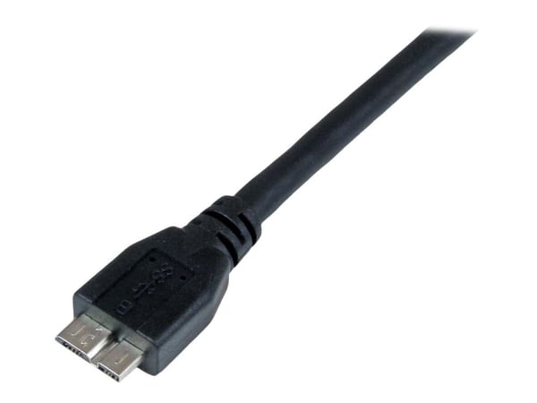 StarTech 1m 3 ft Certified SuperSpeed USB 3.0 A to Micro B Cable Cord - USB 3 Micro B Cable - 1x USB A (M), 1x USB Micro B (M) - Black (USB3CAUB1M)...