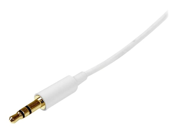 StarTech.com MU1MMMSWH, 3.5mm, Uros, 3.5mm, Uros, 1 m, Valkoinen