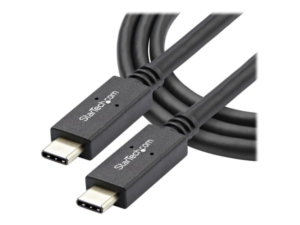 StarTech USB C Cable - 3 ft / 1m - with Power Delivery (USB PD) - Power Pass Through Charging - USB to USB Cord (USB31C5C1M) - USB-kabel - USB-C (h...