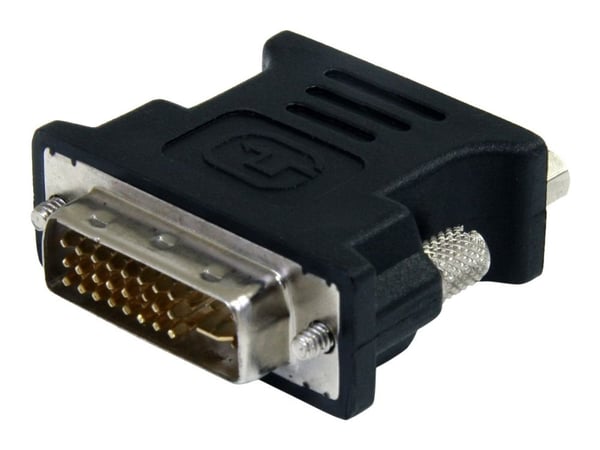 StarTech DVI to VGA Cable Adapter - Black - M/F - DVI-I to VGA Converter Adapter (DVIVGAMFBK) - VGA-adapter - DVI-I (hann) til HD-15 (VGA) (hunn) -...