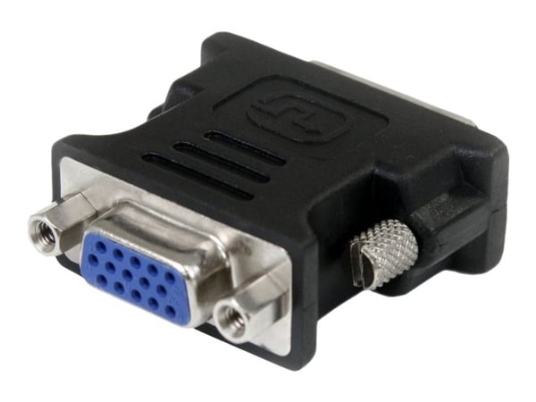 StarTech DVI to VGA Cable Adapter - Black - M/F - DVI-I to VGA Converter Adapter (DVIVGAMFBK) - VGA-adapter - DVI-I (hann) til HD-15 (VGA) (hunn) -...