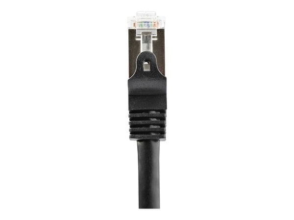 Startech 1m CAT6 Ethernet Cable, 10 Gigabit Shielded Snagless RJ45 100W PoE Patch Cord, CAT 6 10GbE SFTP Network Cable w/Strain Relief, Black, Wiri...