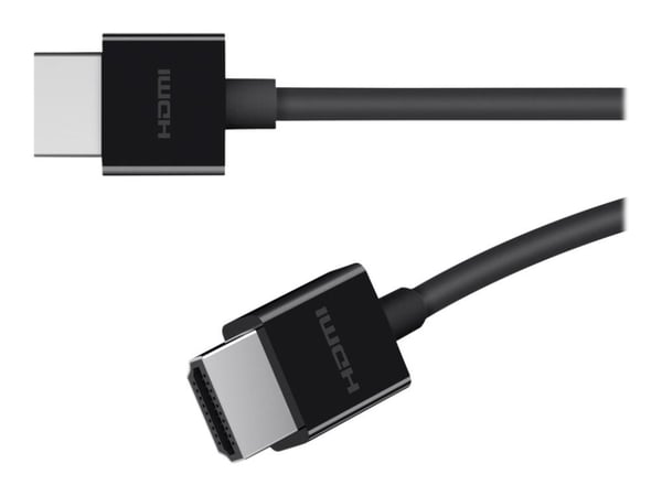 Belkin BoostCharge - Ultra High Speed - HDMI-kabel - HDMI hann til HDMI hann - 2 m - svart - 8K-støtte - for P/N: AVC006BTSGY, F4U098BT, F4U110BT, ...