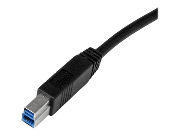 StarTech.com 1m 3 ft Certified SuperSpeed USB 3.0 A to B Cable Cord - USB 3 Cable - 1x USB 3.0 A (M), 1x USB 3.0 B (M) - 1 meter, Black (USB3CAB1M)...