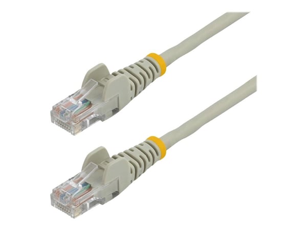StarTech.com 0.5m Gray Cat5e / Cat 5 Snagless Ethernet Patch Cable 0.5 m - Patchkabel - RJ-45 (han) til RJ-45 (han) - 50 cm - UTP - CAT 5e - knastf...