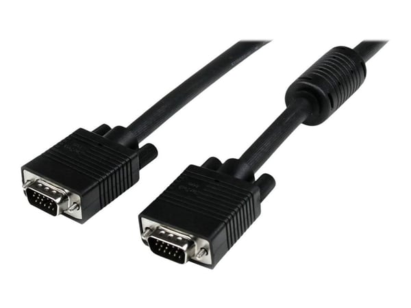 StarTech 2m Coax High Resolution Monitor VGA Video Cable HD15 M/M - VGA-kabel - HD-15 (VGA) (hann) til HD-15 (VGA) (hann) - 2 m - formstøpt - svart