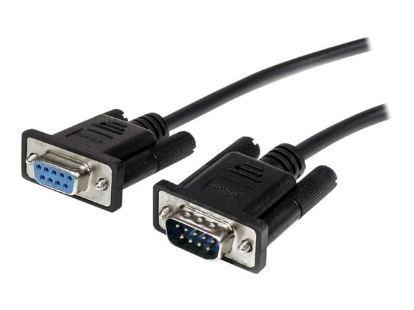StarTech 0.5m Black Straight Through DB9 RS232 Serial Cable - DB9 RS232 Serial Extension Cable - Male to Female Cable - 50cm (MXT10050CMBK) - Serie...