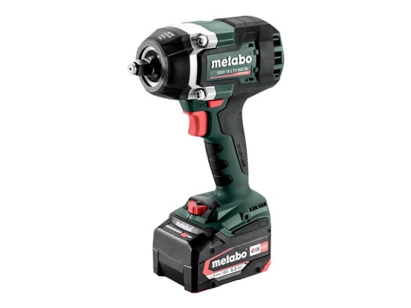 Metabo SSW 18 LTX 800 BL - Støtskiftenøkkel - trådløs - 1/2" firkantdrev - 800 N·m - 2 batterier, inkludert lader - 18 V