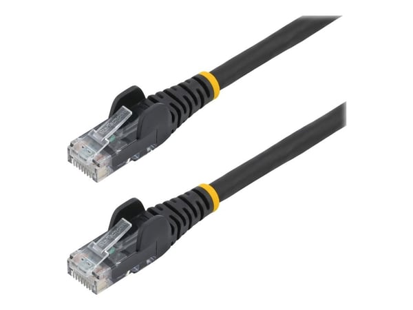 StarTech.com 3m LSZH CAT6 Ethernet-kaapeli, 10 Gigabit Snagless RJ45 100W PoE Network Patch Cord with Strain Relief, CAT 6 10GbE UTP, Musta, Yksilö...