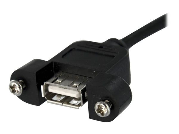 StarTech 3 ft Panel Mount USB A to Motherboard Header Cable F/F - Intern-til-ekstern USB-kabel - 5-pins USB 2.0-hode (hunn) til USB (hunn) - 90 cm ...