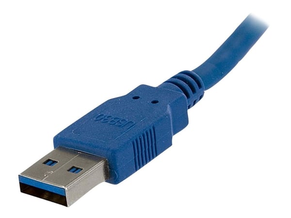 StarTech.com USB3SEXT1M, 1 m, USB A, USB A, USB 3.2 Gen 1 (3.1 Gen 1), 5 Gbit/s, Sininen