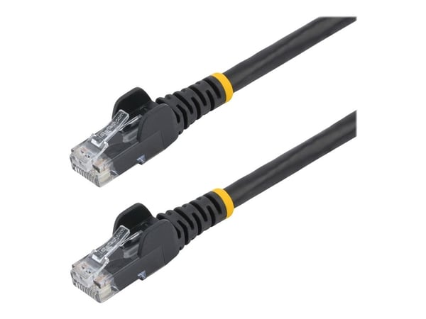 StarTech.com 2m LSZH CAT6 Ethernet-kaapeli, 10 Gigabit Snagless RJ45 100W PoE Network Patch Cord with Strain Relief, CAT 6 10GbE UTP, Musta, Yksilö...
