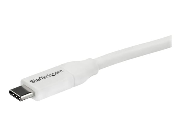 StarTech USB C to USB C Cable - 13 ft / 4m - 5A PD - M/M - White - USB 2.0 - USB-IF Certified - USB Type C Cable - USB C Charging Cable (USB2C5C4MW...