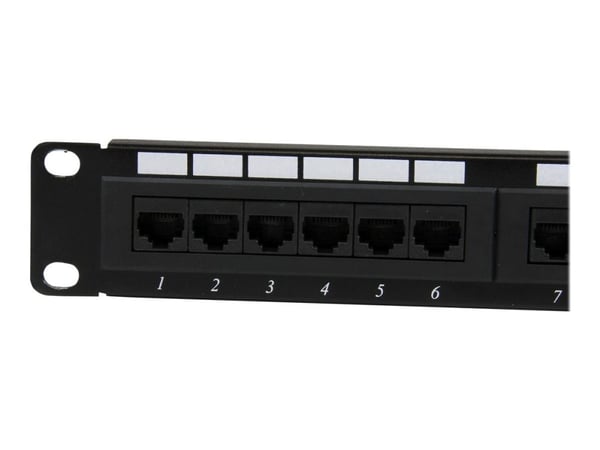 StarTech.com C6PANEL24, RJ-45, Telinekiinnitys, 1U, Musta, RoHS, CE, ETl, UL
