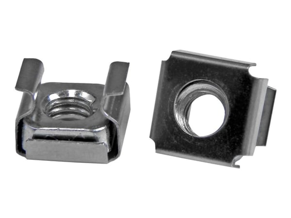 StarTech.com 50 Pkg M6 Cage Nuts for Server Rack Cabinet - Telinemutterit (50 kpl) - CABCAGENUTS6 - Telinemutterit (50 kpl) - P/N: RACK-18U-20-WALL...