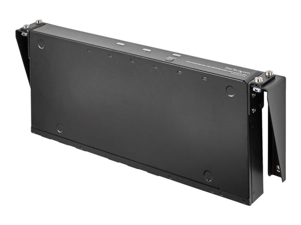 StarTech.com 1U Wall Mount Patch Panel Bracket - 19 in - Steel - Vertical Mounting Bracket for Networking and Data Equipment (RK119WALLV) - Monteri...