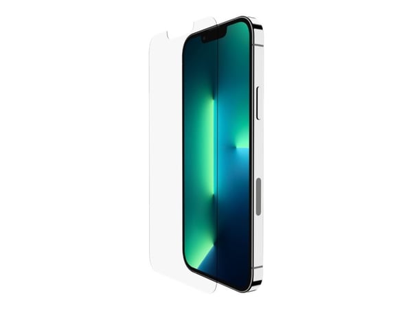 Belkin ScreenForce UltraGlass - Skjermbeskyttelse for mobiltelefon - antimikrobiell - glass - for Apple iPhone 13, 13 Pro