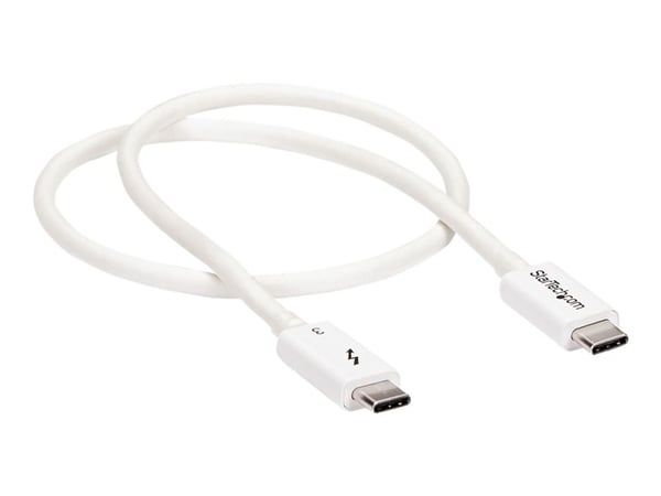 StarTech 1.6ft (50cm) Thunderbolt 3 Cable, 40Gbps, 100W PD, 4K/5K Video, Thunderbolt-Certified, Compatible w/ TB4/USB 3.2/DisplayPort - Thunderbolt...