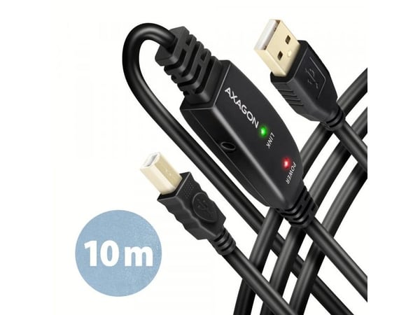 Kaapeli adr-210b usb 2.0 a-m -> b-m aktiivinen kaapelis poncececececececece/vahvistin 10m